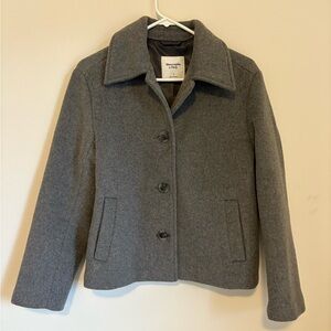 Abercrombie Grey Wool Coat